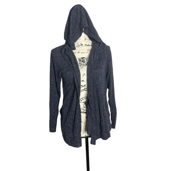 Joie Soft SZ XS grey hooded open-front cardigan - Picture 1 of 6